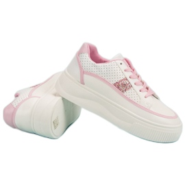 Creepers blancas con purpurina blanco 2 Creepers blancas con purpurina blanco 2