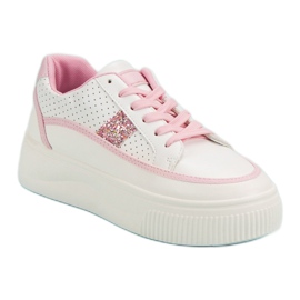 Creepers blancas con purpurina blanco 6