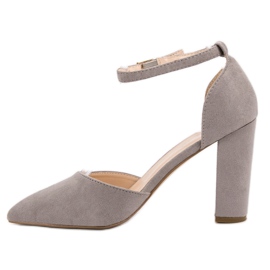 Seastar Zapatos de tacón de ante en Spitz gris 3