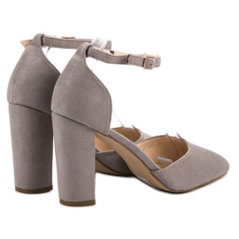 Seastar Zapatos de tacón de ante en Spitz gris 4