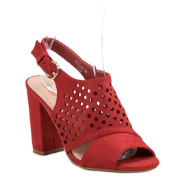 Seastar Sandalias de calado rojo 5