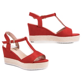Seastar Alpargatas Sandalias Rojas rojo 2