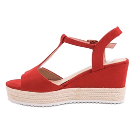 Seastar Alpargatas Sandalias Rojas rojo 5