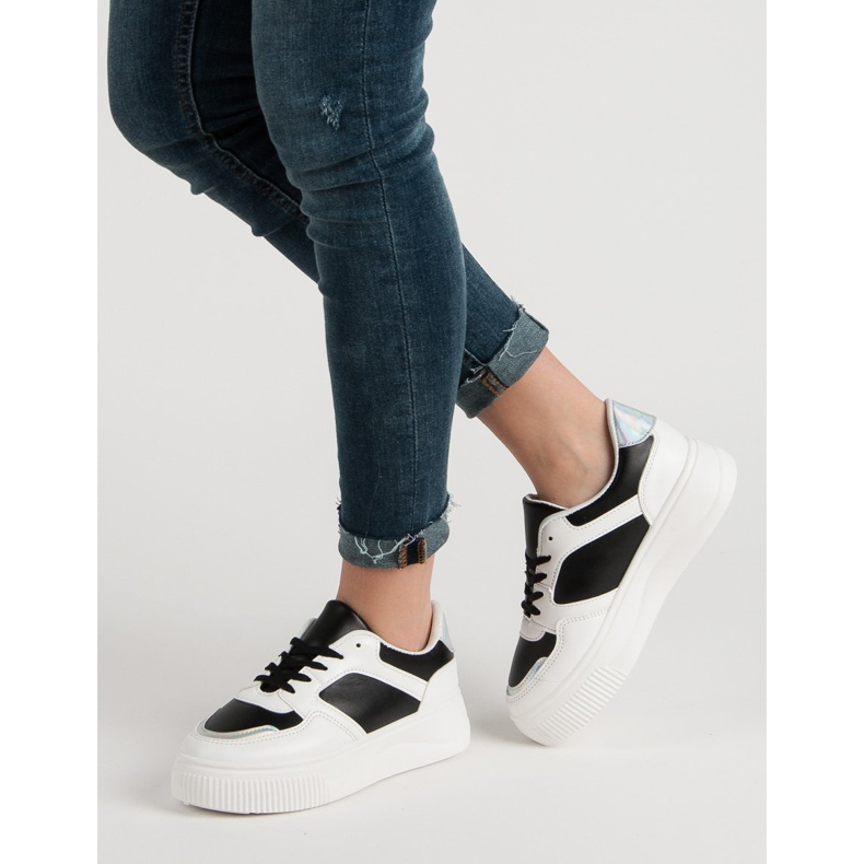 Seastar Creepers de moda blanco negro 1