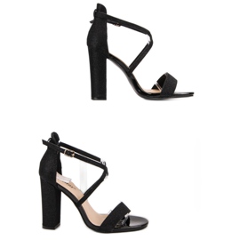 Seastar Sandalias elegantes con purpurina negro 1