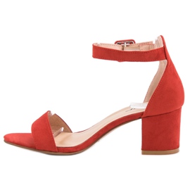 Seastar Sandalias de tacón rojas rojo 6