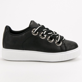 Zapatos deportivos con purpurina negro 2