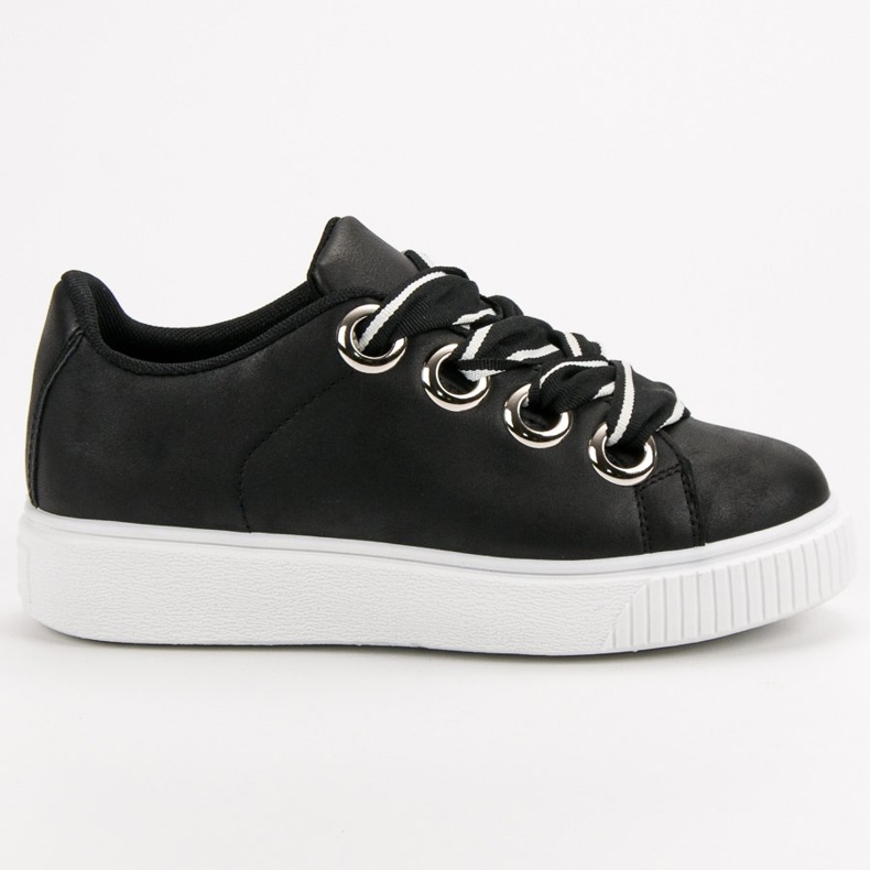 Zapatos deportivos con purpurina negro 2