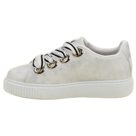 Zapatos deportivos con purpurina gris 5