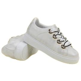 Zapatos deportivos con purpurina gris 6