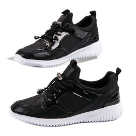 Zapatos deportivos con cordón negro 4