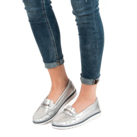 Filippo Mocasines de piel cómodos gris 2 Filippo Mocasines de piel cómodos gris 2