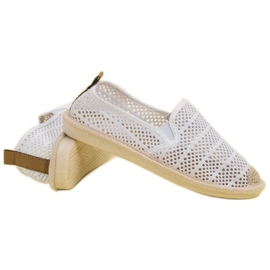 Zapatillas sin cordones con cordones blanco 7