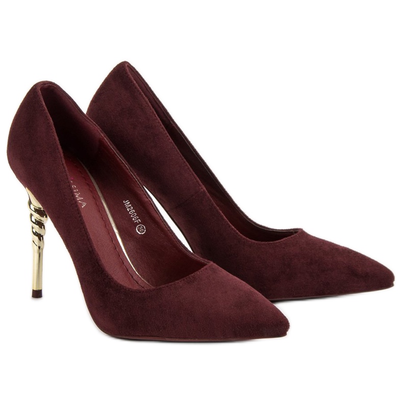 GUAPISSIMA Tacones burdeos multicolor rojo 1 GUAPISSIMA Tacones burdeos multicolor rojo 1