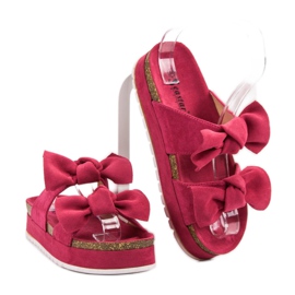 Seastar Pantuflas Con Lazos rosado 4