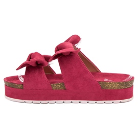 Seastar Pantuflas Con Lazos rosado 2