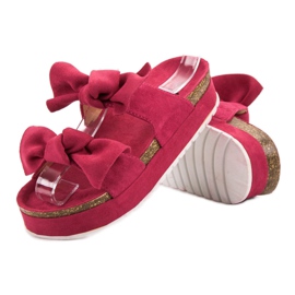 Seastar Pantuflas Con Lazos rosado 3