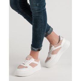 Seastar Creepers de moda blanco rosado 3
