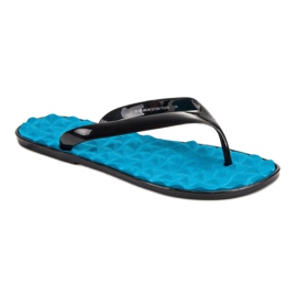 SHELOVET Chanclas de goma azul 1