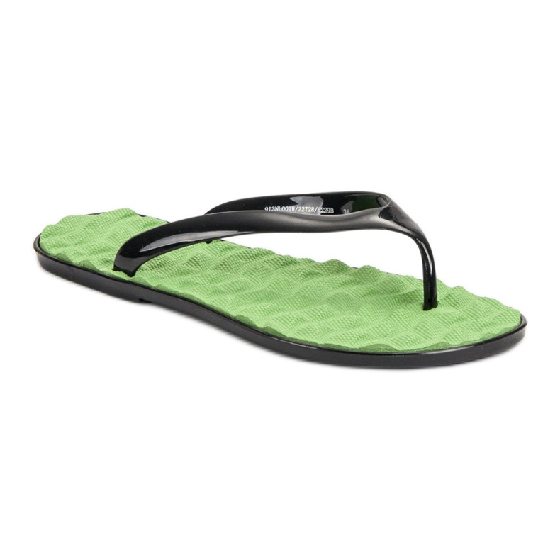 SHELOVET Chanclas de goma verde 1