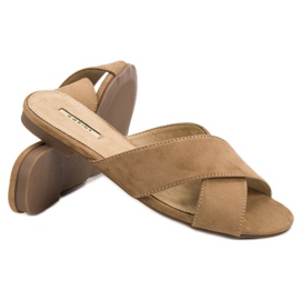 Corina Zapatillas de gamuza marrón 5