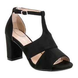 Vinceza Sandalias negras negro 3