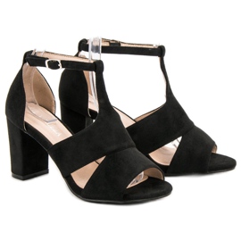 Vinceza Sandalias negras negro 6