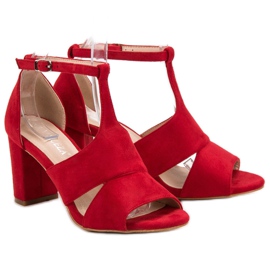 Vinceza Sandalias rojas rojo 6