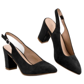 Salones VINCEZA de ante negro 3