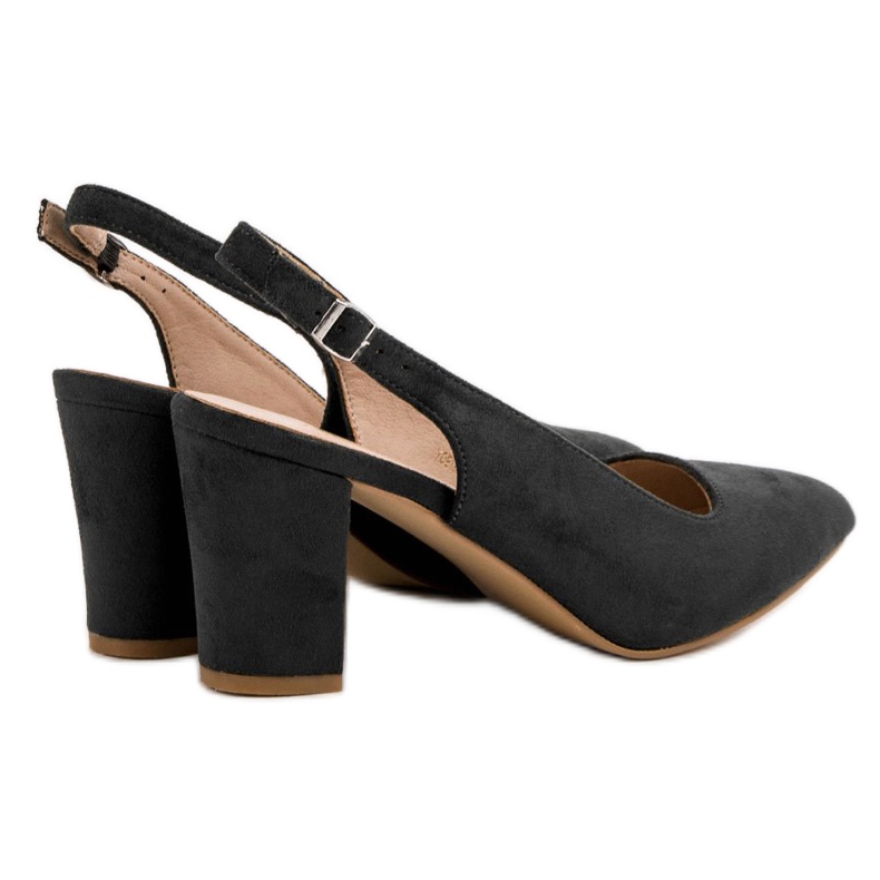 Salones VINCEZA de ante negro 2