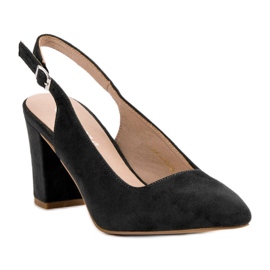 Salones VINCEZA de ante negro 6