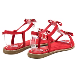 Sandalias Con Lazo VINCEZA rojo 6