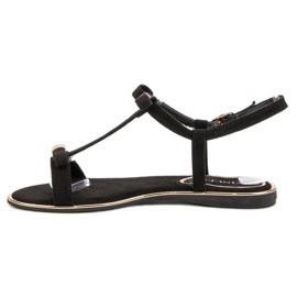 Sandalias Con Lazo VINCEZA negro 4