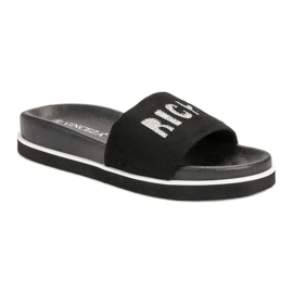 Vinceza Pantuflas negras negro 4
