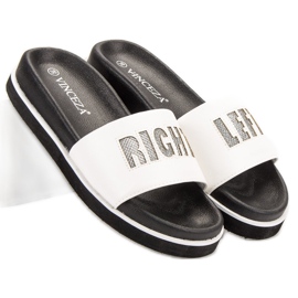 Vinceza Pantuflas Blancas blanco 6