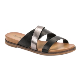 Vinceza Pantuflas Clásicas negro 3