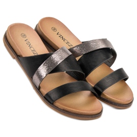 Vinceza Pantuflas Clásicas negro 5