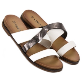 Vinceza Pantuflas Clásicas blanco 6