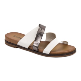 Vinceza Pantuflas Clásicas blanco 3