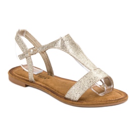 Vinceza Sandalias doradas dorado 2