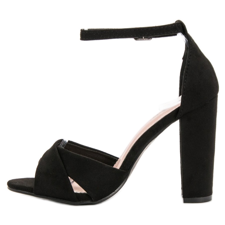 SHELOVET Sandalias negras elegantes negro 1