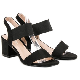 Sandalias de tacón negro 6
