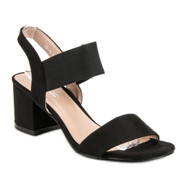 Sandalias de tacón negro 3