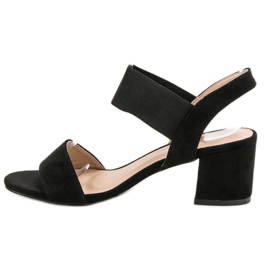 Sandalias de tacón negro 4