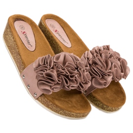 Seastar Pantuflas casuales en polvo rosado 3