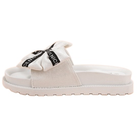 Seastar Pantuflas de gamuza para mujer blanco 1 Seastar Pantuflas de gamuza para mujer blanco 1
