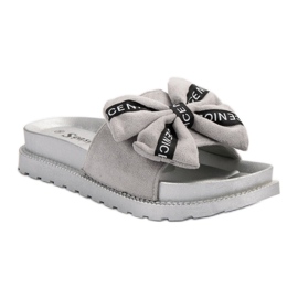 Seastar Pantuflas de gamuza para mujer gris 3