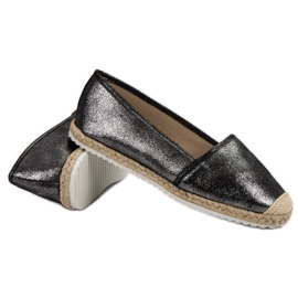 Lucky Shoes Alpargatas negras con purpurina negro 7