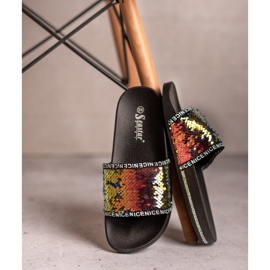 Seastar Pantuflas de lentejuelas multicolor 7