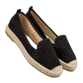 Lucky Shoes Señores calados negros 3
